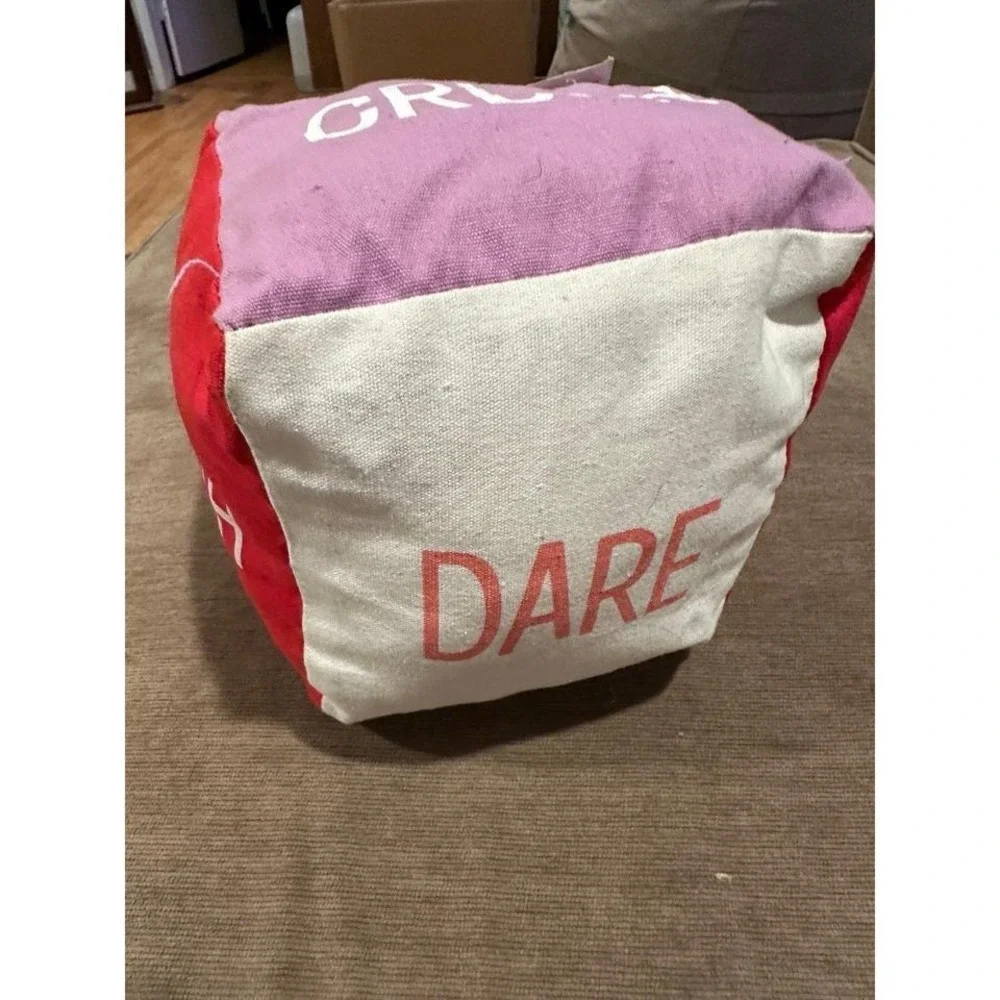 Cube Floor Pillow Multicolor Dance Dare Crush Truth Good